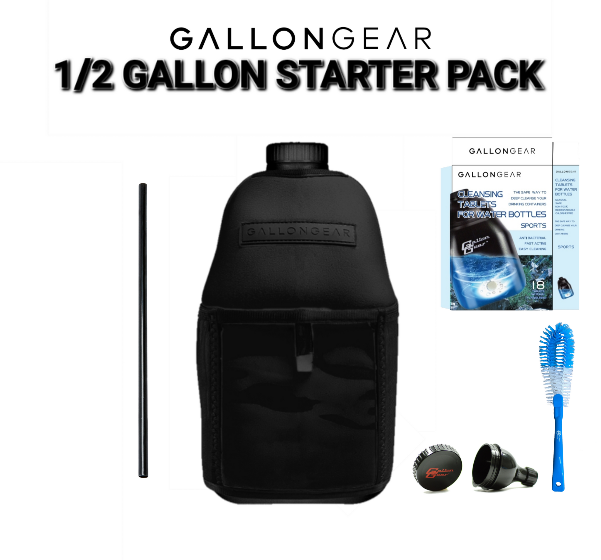 1/2 GALLON Blk/Blk Starter Pack
