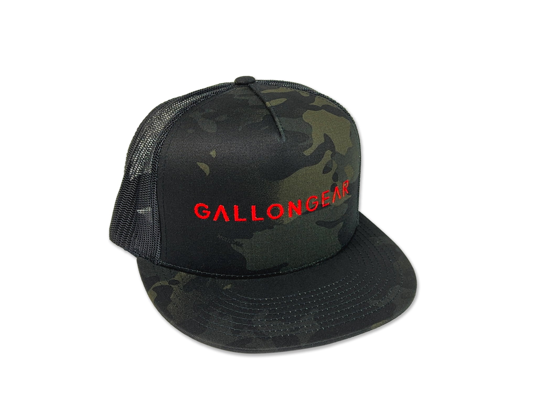 Camo/Black Mesh with Red Logo